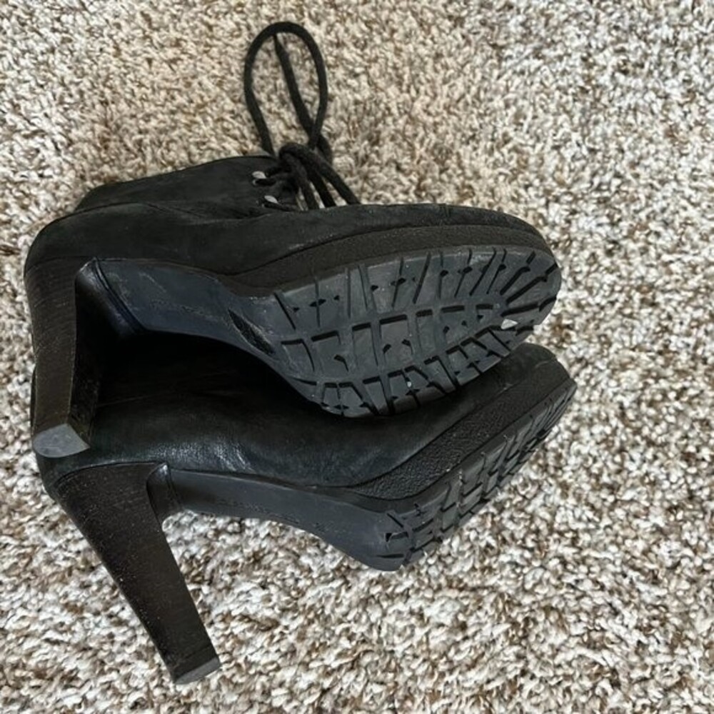 TJ Collection Leather Ankle Boots Size 37 - Picture 5 of 7